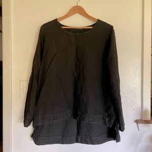 Cut loose linen tunic